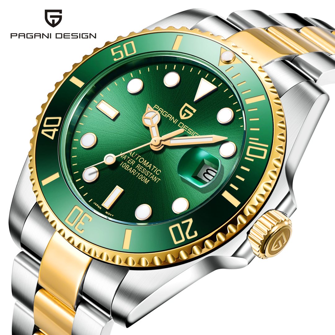 Rolex Watch Submariner - PAGANI 디자인 PD1639 남성용 자동 시계