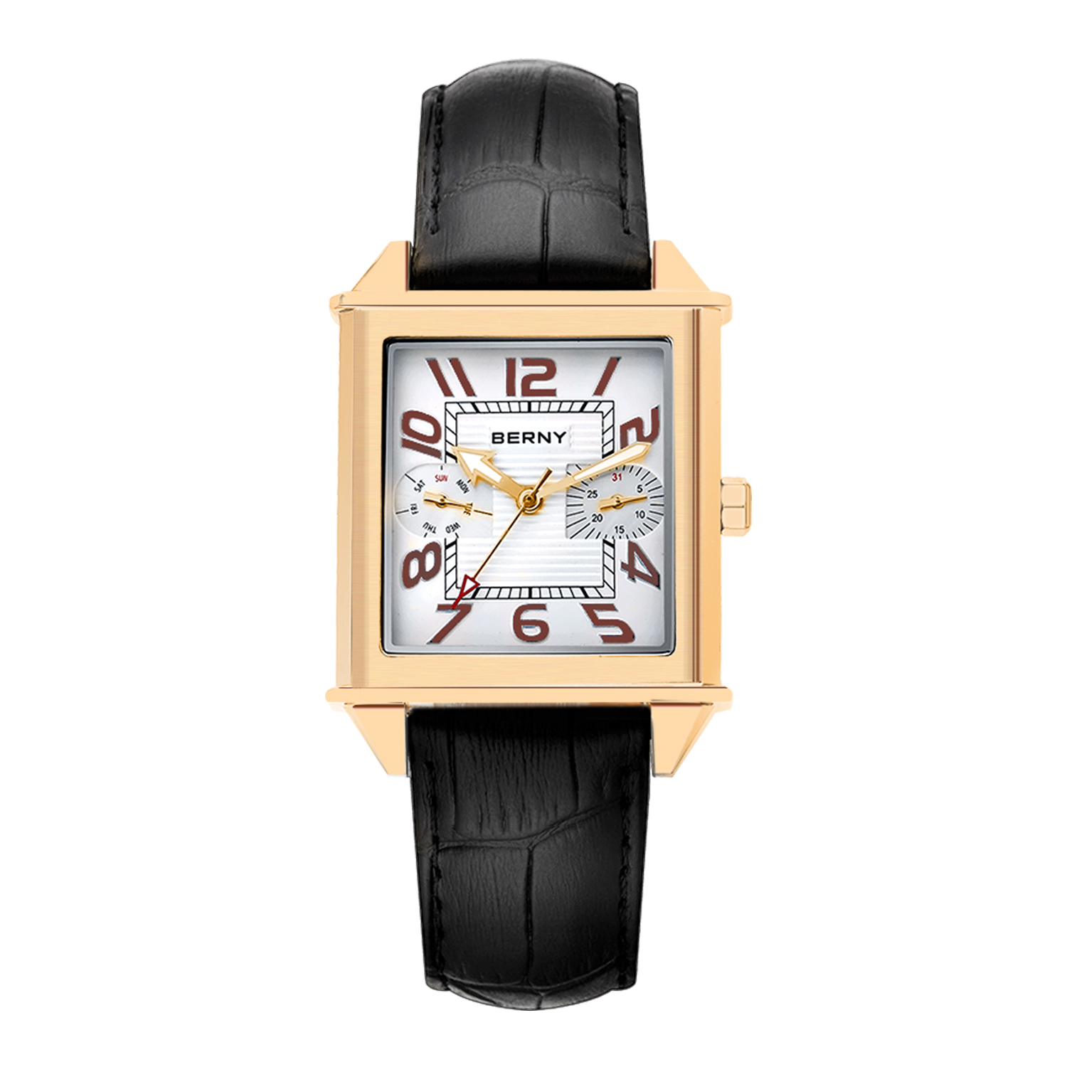 Cartier Watch Tank - BERNY 6P25 남성용 쿼츠 시계 골든