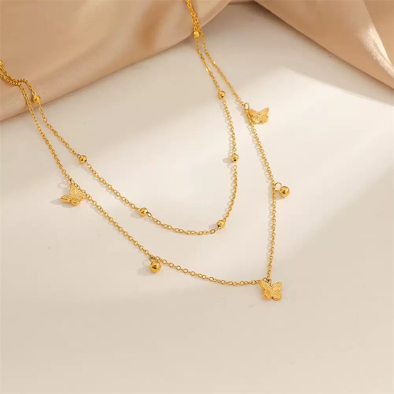 Butterfly Clasp Deployant - GANEMLY 316L 스테인레스 스틸 미니멀리스트 귀여운