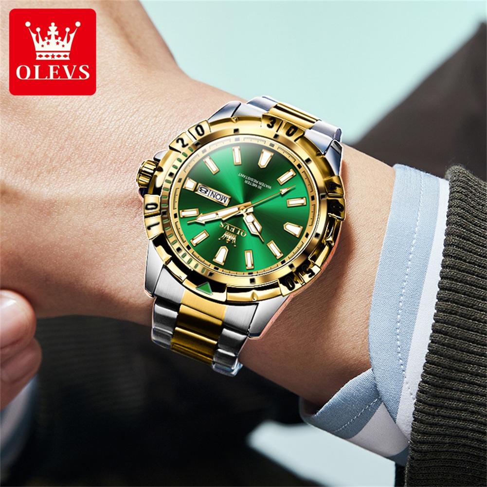 OLEVS 5560 남성용 최고급 브랜드 쿼츠 손목시계 - Rolex Watch Datejust 리뷰 및 가격