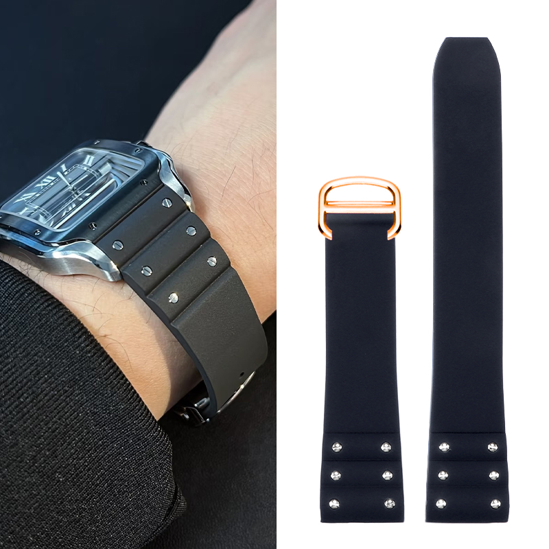 까르띠에 산토스 실리콘 스트랩 용 고품질 고무 시계 밴 - Cartier Watch Santos 리뷰 및 가격