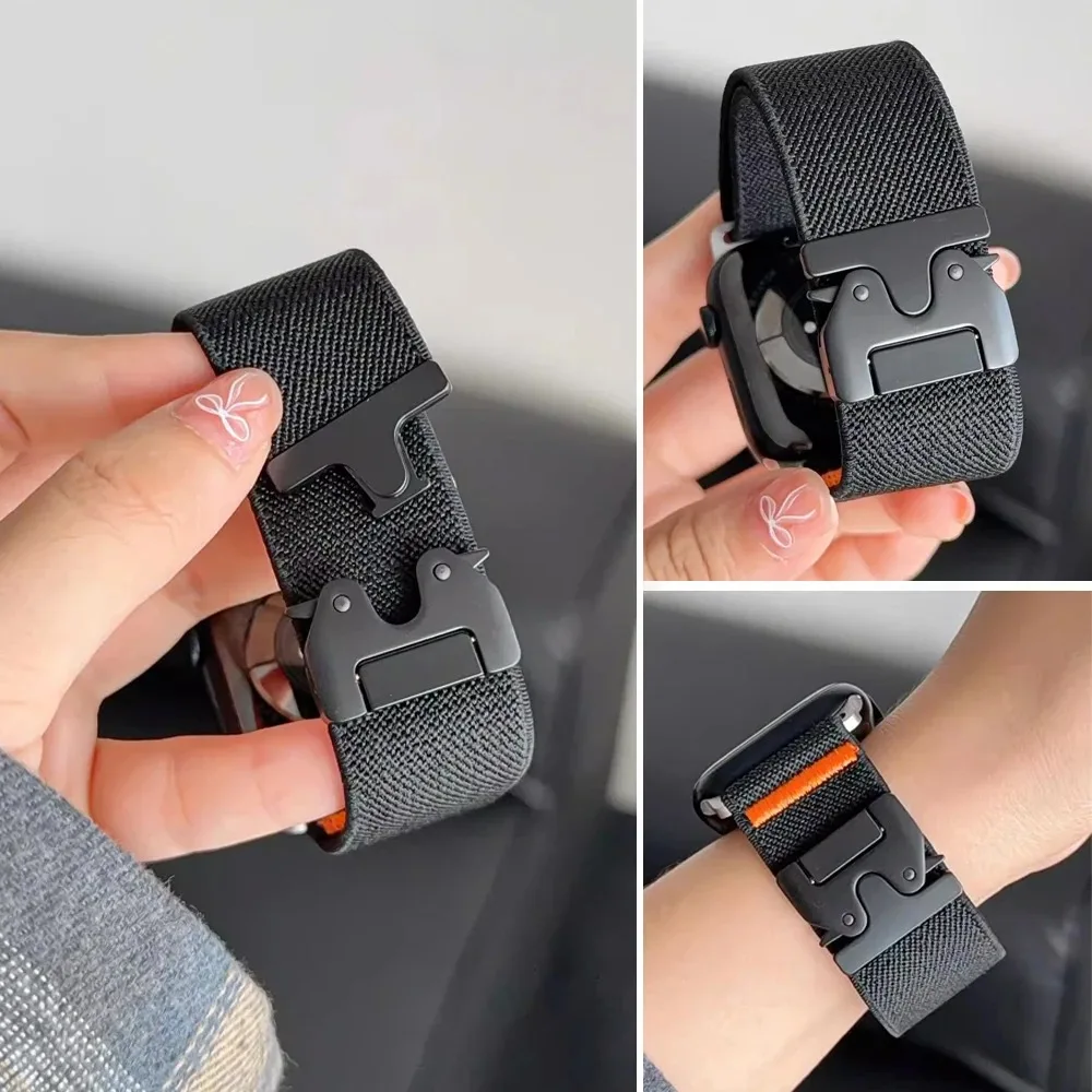 애플워치 울트라 3-2 밴드 49mm 45mm 46mm - Parachute Strap Elastic 리뷰 및 가격
